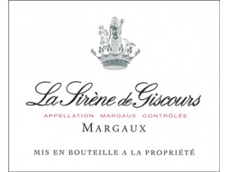 La SIRÈNE de GISCOURS Second vin du Château Giscours 2015 la bouteille 75cl