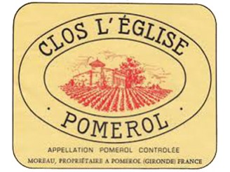 Clos L'ÉGLISE rouge 2021 la bouteille 75cl