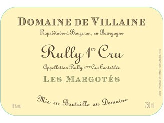 Domaine de VILLAINE Rully Les Margotés 1er cru blanc 2016 bottle 75cl