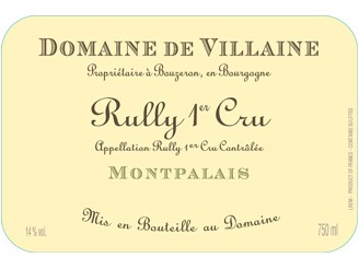 Domaine de VILLAINE Rully Montpalais 1er cru blanc 2019 bottle 75cl