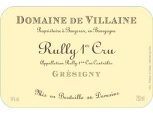 Domaine de VILLAINE Rully Grésigny 1er cru blanc 2019 bottle 75cl