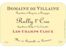 Domaine de VILLAINE Rully Les Champs Cloux 1er cru rouge 2020 la bouteille 75cl