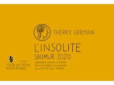 Thierry GERMAIN & Michel CHEVRÉ Saumur blanc L'Insolite dry white 2022 bottle 75cl