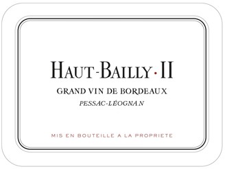 HAUT-BAILLY II Second vin du Château Haut-Bailly 2019 la bouteille 75cl