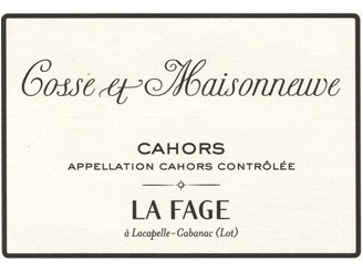 Domaine COSSE MAISONNEUVE La Fage 2021 bottle 75cl