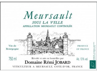 Domaine Rémi JOBARD Meursault Sous la Velle village dry white 2021 bottle 75cl