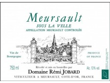 Domaine Rémi JOBARD Meursault Sous la Velle village dry white 2020 bottle 75cl