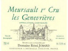 Domaine Rémi JOBARD Meursault Les Genevrières 1er cru dry white 2018 bottle 75cl