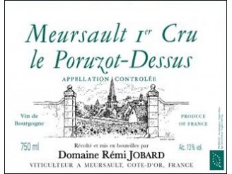 Domaine Rémi JOBARD Meursault Le Poruzot-Dessus 1er cru dry white 2020 bottle 75cl