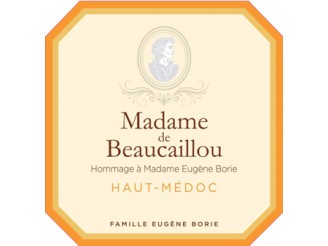 MADAME de BEAUCAILLOU rouge 2020 la bouteille 75cl