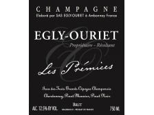 Champagne ÉGLY-OURIET "Les Prémices" 1er cru ---- la bouteille 75cl