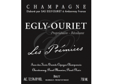 Champagne ÉGLY-OURIET Les Prémices ---- la bouteille 75cl