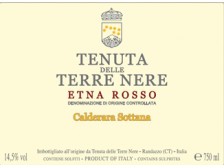 Tenuta delle TERRE NERE Calderara Sottana rouge 2015 la bouteille 75cl