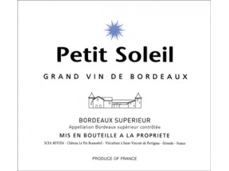 PETIT SOLEIL Second vin du Château Le Pin Beausoleil 2019 la bouteille 75cl
