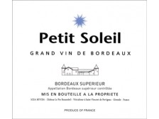 PETIT SOLEIL Second vin du Château Le Pin Beausoleil 2018 la bouteille 75cl