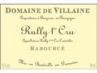 Domaine de VILLAINE Rully Rabourcé 1er cru blanc 2020 la bouteille 75cl