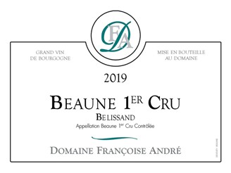 Domaine Françoise ANDRÉ Beaune Bélissand 1er cru blanc 2021 la bouteille 75cl