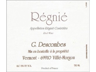 Domaine Georges DESCOMBES Régnié Vieilles Vignes red 2019 bottle 75cl