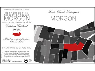 Domaine Louis-Claude DESVIGNES Morgon Château-Gaillard rouge 2022 la bouteille 75cl