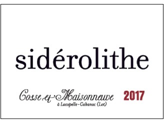 Domaine COSSE MAISONNEUVE "Sidérolithe" 2018 bottle 75cl