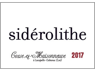 Domaine COSSE MAISONNEUVE Sidérolithe 2021 la bouteille 75cl