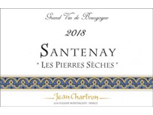 Domaine Jean CHARTRON Santenay Les Pierres Sèches Village blanc 2018 la bouteille 75cl