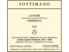 SOTTIMANO Langhe Nebbiolo 2021 la bouteille 75cl