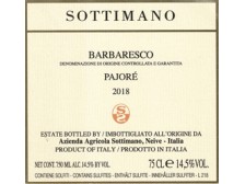 SOTTIMANO Barbaresco Pajoré 2018 bottle 75cl