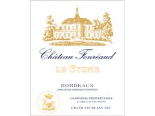 Le CYGNE de FONRÉAUD Vin blanc sec du Château Fonréaud 2022 la bouteille 75cl