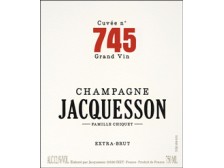 Champagne JACQUESSON Brut Cuvée n°745 ---- la bouteille 75cl