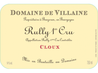 Domaine de VILLAINE Rully Cloux 1er cru rouge 2019 bottle 75cl