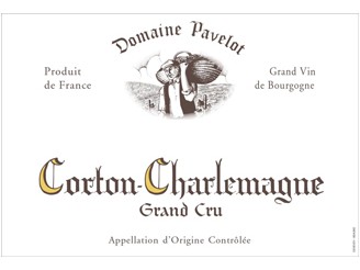 Domaine Luc et Lise PAVELOT Corton-Charlemagne Grand cru blanc 2022 la bouteille 75cl