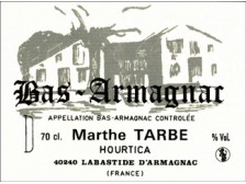 Domaine du HOURTICA Armagnac 1988 la bouteille 70 cl