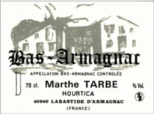 Domaine du HOURTICA Armagnac 1995 la bouteille 70 cl