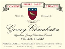 Domaine Pierre LABET Gevrey-Chambertin Vieilles Vignes village rouge 2020 la bouteille 75cl