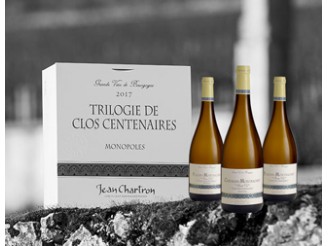 Domaine Jean CHARTRON La caisse "Trilogie de Clos Centenaires" 2017 la caisse bois de 3 bouteilles 75cl
