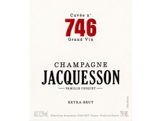 Champagne JACQUESSON Brut Cuvée n°746 ---- la bouteille 75cl