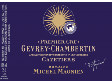 Domaine Michel MAGNIEN Gevrey-Chambertin Les Cazetiers 1er cru rouge 2018 la bouteille 75cl