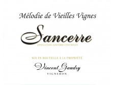 Domaine Vincent GAUDRY Sancerre "Mélodie de vieilles vignes" blanc 2021 la bouteille 75cl