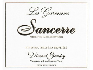 Domaine Vincent GAUDRY Sancerre Les Garennes red 2020 bottle 75cl
