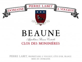 Domaine Pierre Labet Beaune Clos des Monsnières village red 2020 bottle 75cl