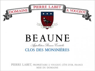Domaine Pierre Labet Beaune Clos des Monsnières village dry white 2018 bottle 75cl