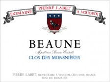 Domaine Pierre Labet Beaune Clos des Monsnières village dry white 2018 bottle 75cl