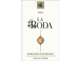 Domaine d'AUPILHAC La Boda blanc 2021 la bouteille 75cl