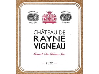 Château de RAYNE VIGNEAU Grand Vin Dry White 2022 bottle 75cl