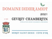 Domaine Didier AMIOT Gevrey-Chambertin village red 2021 bottle 75cl