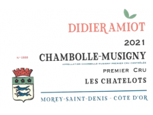 Domaine Didier AMIOT Chambolle-Musigny Les Chatelots 1er cru 2021 la bouteille 75cl